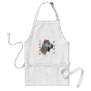 Tablier Pâtes Père Noël Terrier à revêtement souple