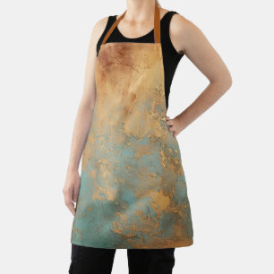 Tablier Patina de cuivre métallique rustique
