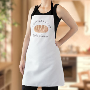 Tablier Pâtisserie à l'aquarelle Pain Bun Rustique Simple