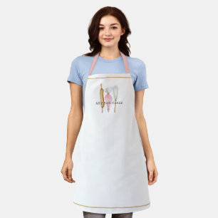 Tablier Pâtisserie Chef Aquarelle Outils de cuisson