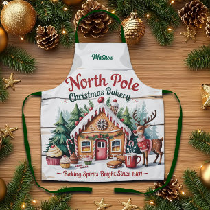 Tablier Pâtisserie de Noël au Pôle Nord Ajouter un nom