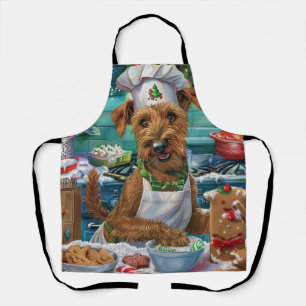 Tablier Pâtisserie de vacances du Terrier Irlandais : Noël