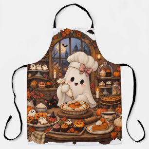 Tablier Pâtissier fantôme mignon Halloween boulangerie han