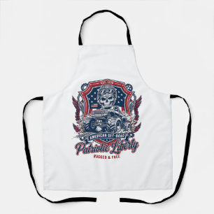 Tablier Patriotique 1776 Hors Route Crâne Monster Truck Lo