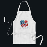 Tablier Patriotique Grill Master drapeau américain<br><div class="desc">Préparez-vous à mettre le grill au goût du jour avec ce tablier grillant audacieux, parfait pour tout chef barbecue qui veut apporter une énergie patriotique sérieuse 4 juillet à la cuisine ! Doté d'un drapeau américain dynamique, rouge, blanc et bleu classique, cet tablier est un incontournable pour le fier maître...</div>