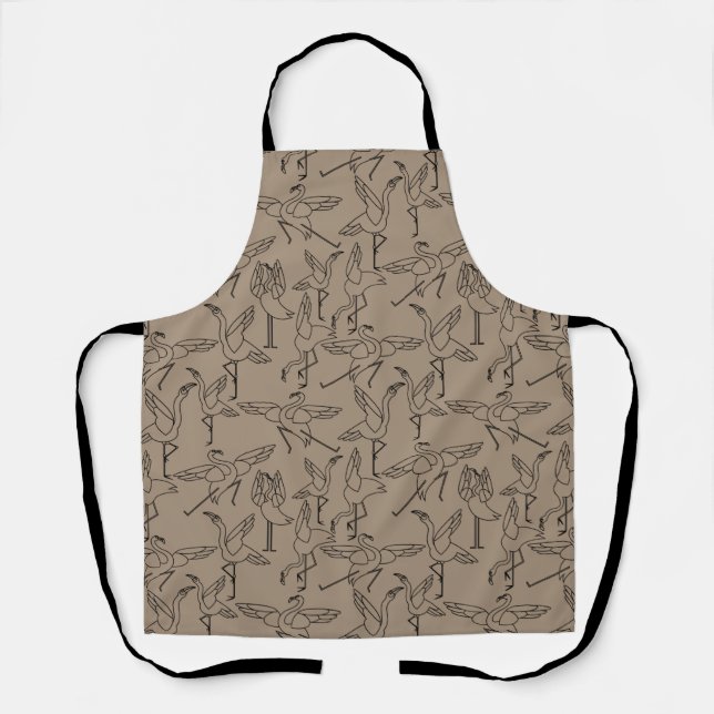 Tablier Patter les yoga poses | Yoga seamless pattern 35 (Recto)