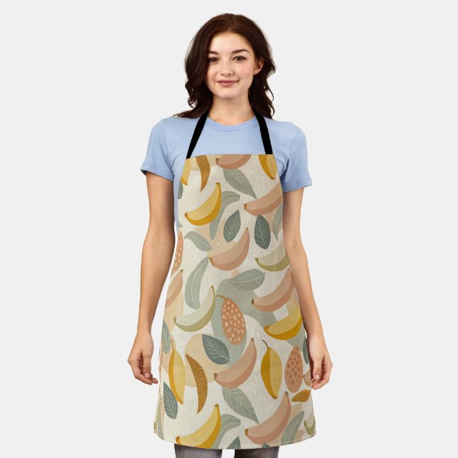 Tablier Pattern Abstract Boho Bananas (Porté)