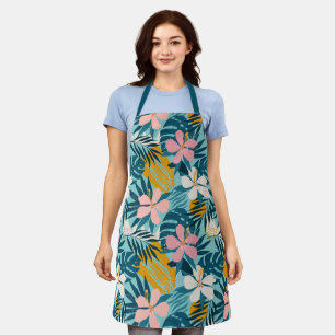 Tablier Pattern tropical hibiscus