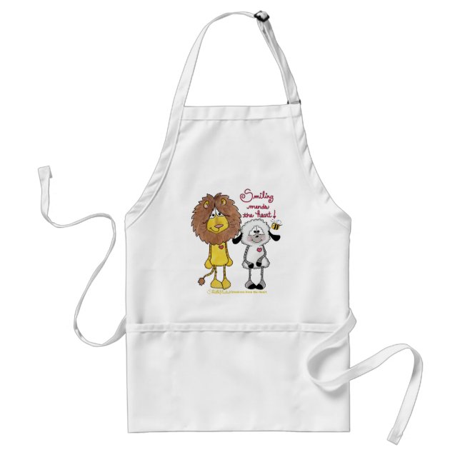 Tablier Pattes cardiaques Lion et Lamb (Devant)