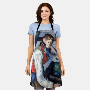 Tablier Paul Cézanne - Garçon au gilet rouge