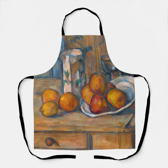 Tablier Paul Cezanne - Nature morte avec pot à lait et fru (Recto)