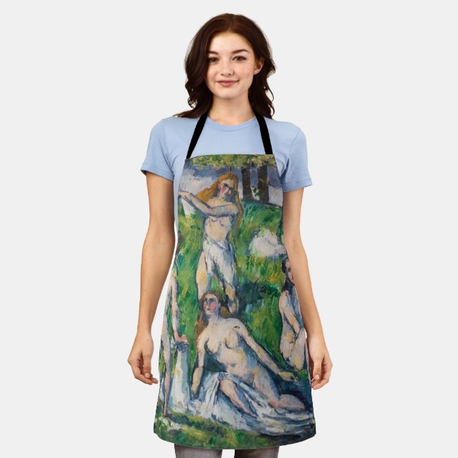 Tablier Paul Cezanne - Quatre Bathers (Porté)