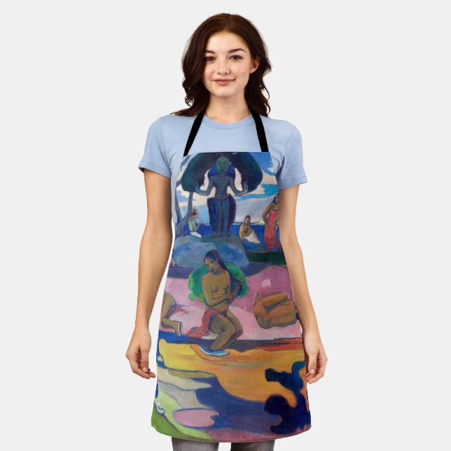 Tablier Paul Gauguin - Jour du Dieu / Mahana no atua (Porté)