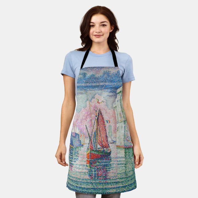 Tablier Paul Signac - Entrée du port de La Rochelle (Porté)