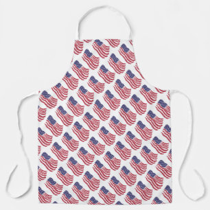 Tablier Pavillon bleu rouge Motif