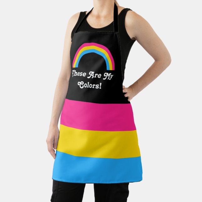 Tablier Pavillon de la fierté et arc-en-ciel avec plan de  (Insitu)