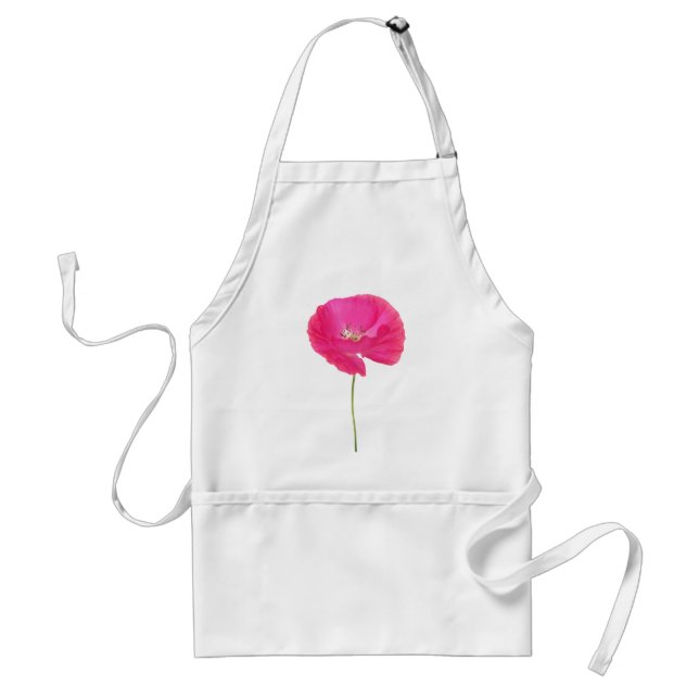 Tablier pavot rose (Devant)