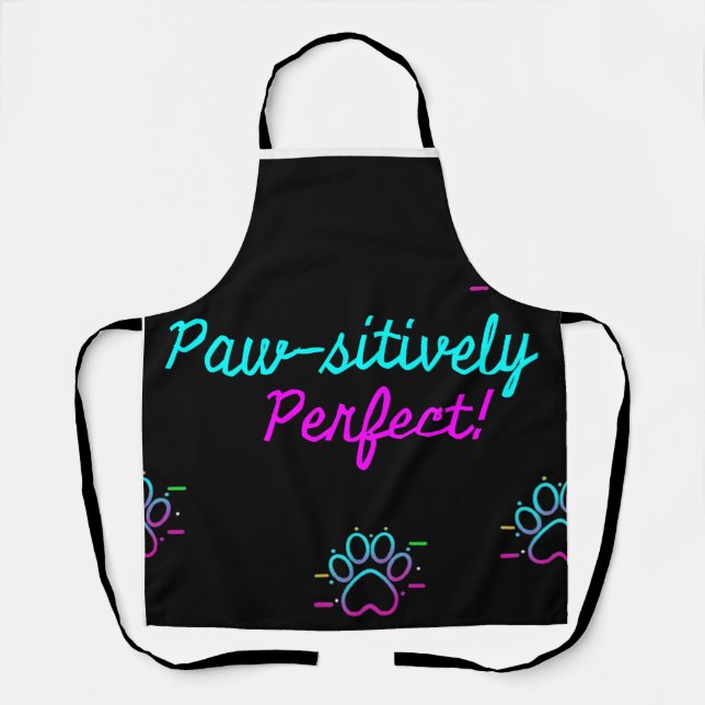 Tablier Paw-some Apron pour Amoureux de les chiens (Recto)