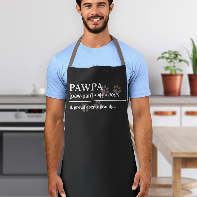 Tablier Pawpa Customisé Amoureux des chiens Apron (Créateur téléchargé)