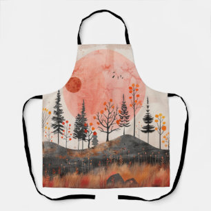 Tablier Paysage Abstrait de Boho (13)