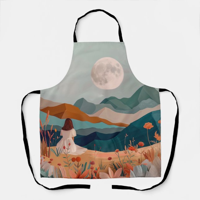 Tablier Paysage Abstrait de Boho (21) (Recto)
