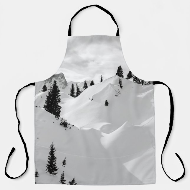 Tablier Paysage alpin : Snowy Fir Trees (Recto)