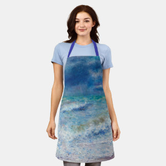 Tablier Paysage bleu de Renoir Impressionniste Peinture