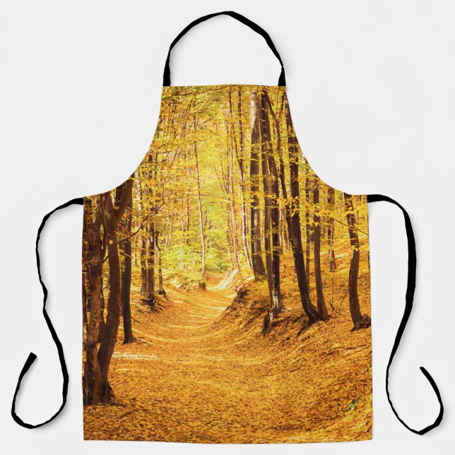 Tablier Paysage forestier d'automne (Recto)