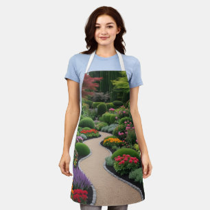 Tablier paysage jardin