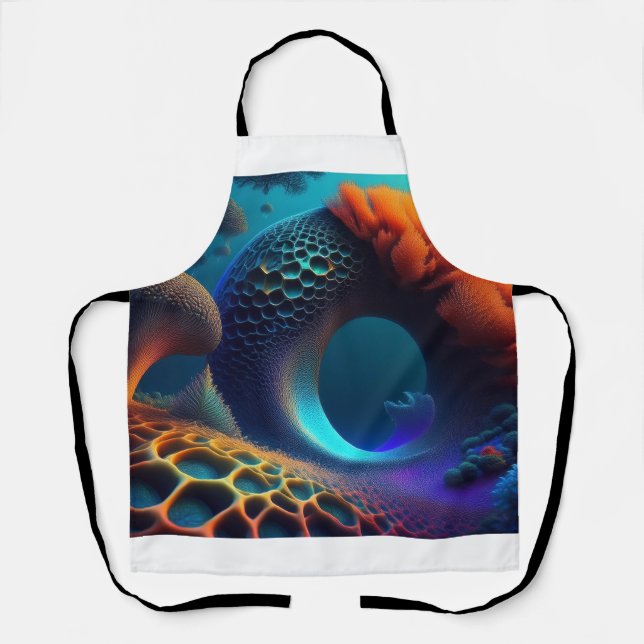 Tablier Paysage sous-marin fragile (Recto)