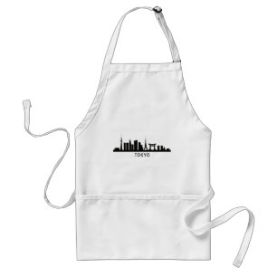 Tablier Paysage urbain du Japon Silhouette de la skyline