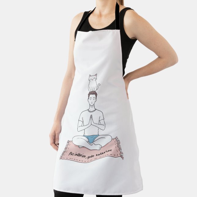 Tablier Paz Interior, Gato Exterior (Insitu)