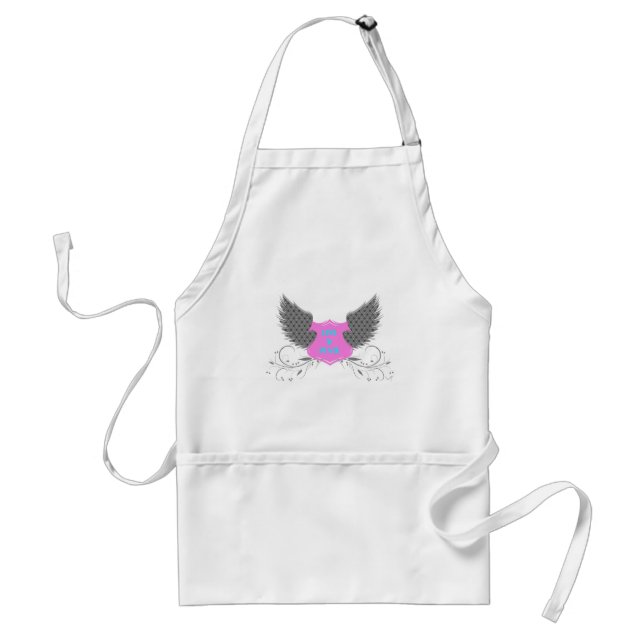 Tablier Peace Love Angel Wings Design (Devant)