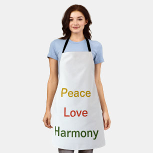 Tablier Peace Love Harmony