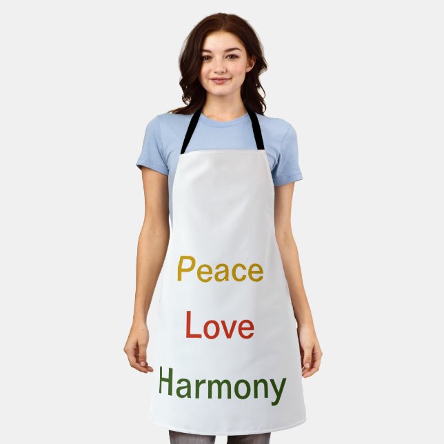 Tablier Peace Love Harmony (Porté)