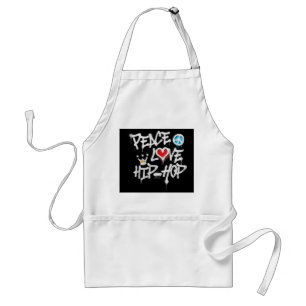 Tablier Peace Love Hip hop Dancing