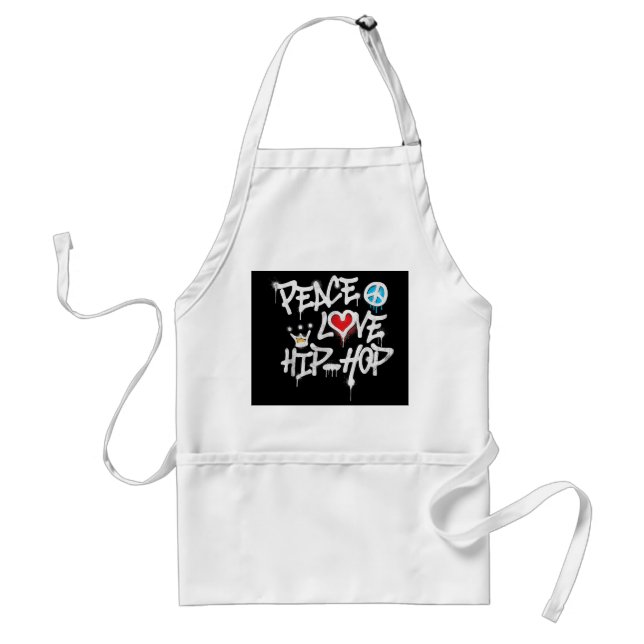 Tablier Peace Love Hip hop Dancing (Devant)