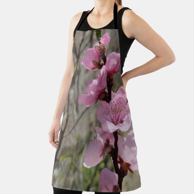 Tablier Peach petal flower apron (Insitu)