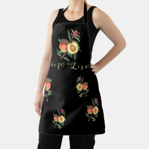 Tablier Peachs noirs   Nom Cuisine Cuisine Apron
