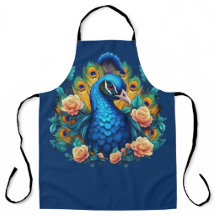 Peacock Avec Roses Peach