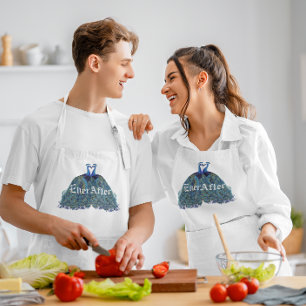 Tablier Peacocks vintages Embrasser les cadeaux de mariage