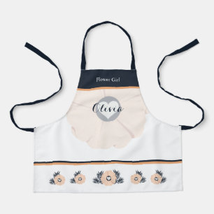 Tablier Pearl Black Watusi Tacao Fleur fille Mariage Apron
