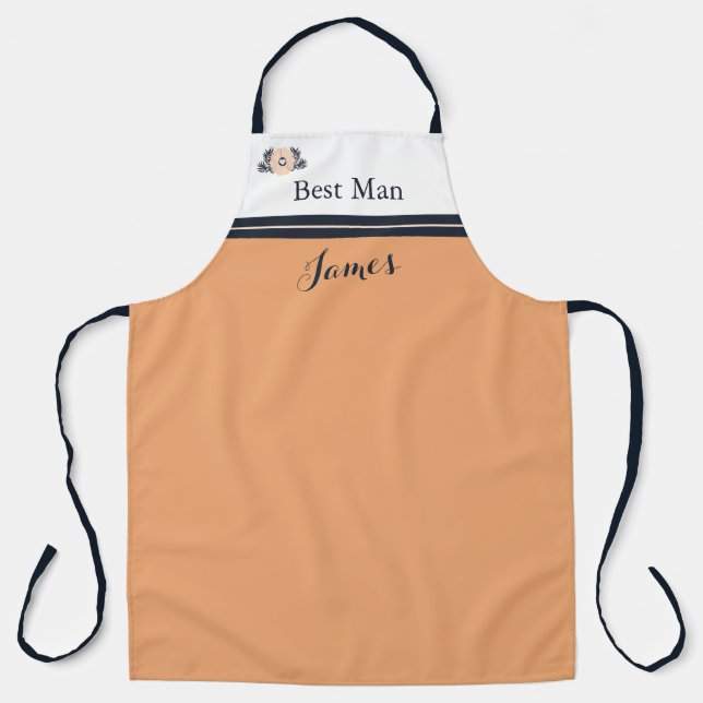 Tablier Pearl Black Watusi Tacao Mariage Apron Best Man (Recto)