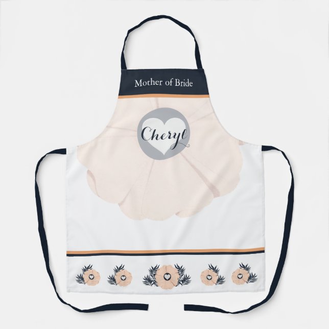 Tablier Pearl Black Watusi Tacao Mère de la mariée Apron (Recto)