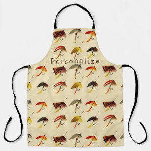 Tablier pêche à la mouche vintage flyers lures pêcheur