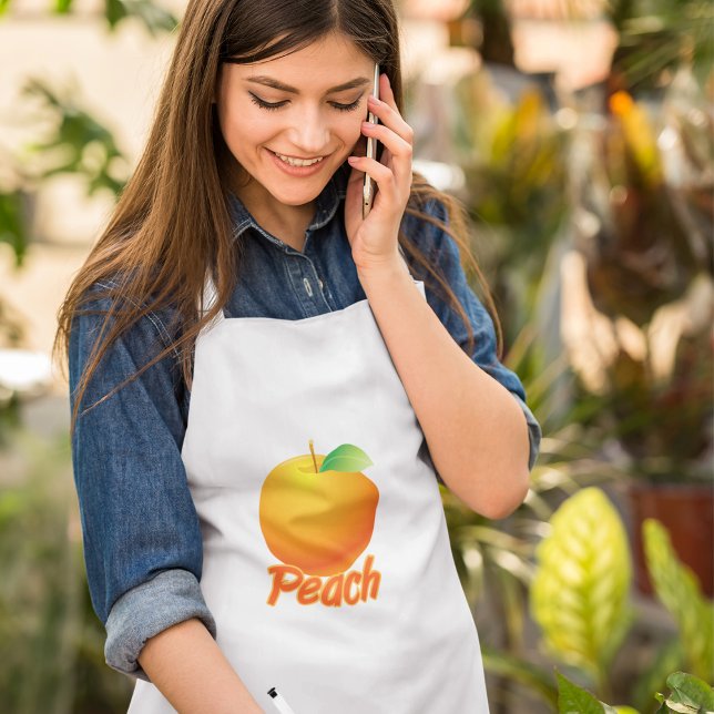Tablier Pêche Fruit Rétro Orange (Créateur téléchargé)