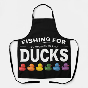 Tablier Pêche pour Compliments et Canards - Rubbe humorist