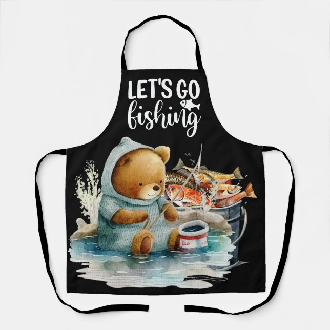 Tablier Pêcher papa Reel Grand papa pour père (Recto)