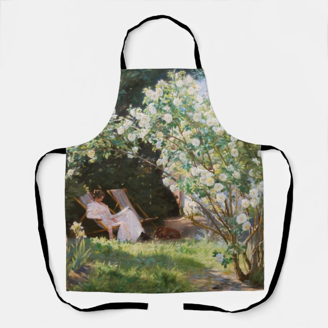 Tablier Peder Severin Kroyer - Roses (Recto)