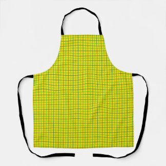 Tablier Peggy Ann All Over Gold Plaid St Patrick's Apron
